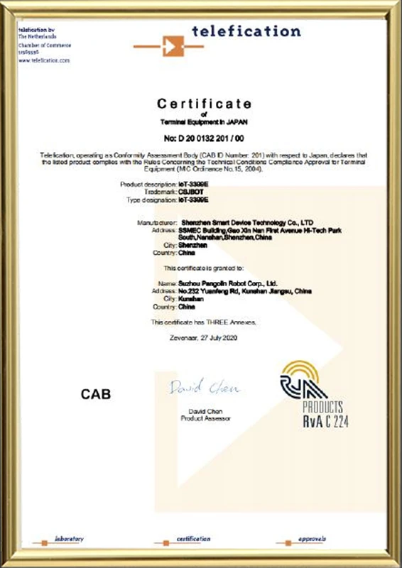 Japan Telec Certification