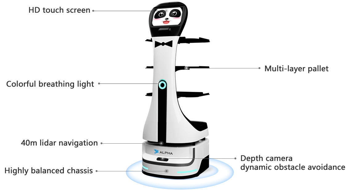 Panda delivery robot