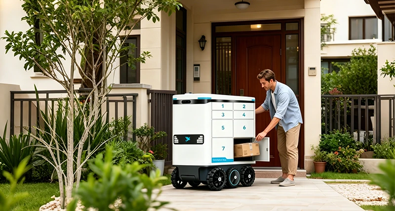 Automatic Delivery Door