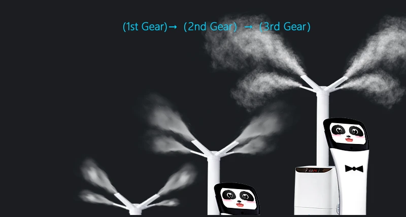 Three-gear mist volume adjustment